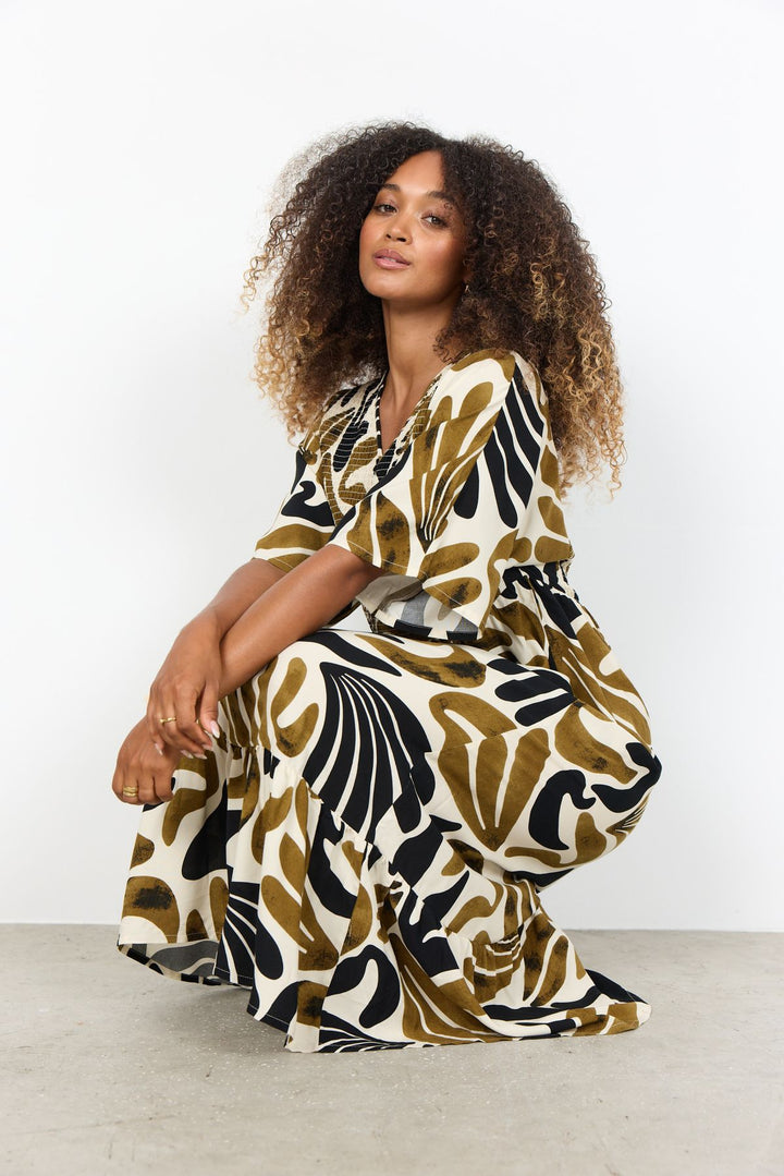 Soyaconcept Kleid mit abstraktem Print