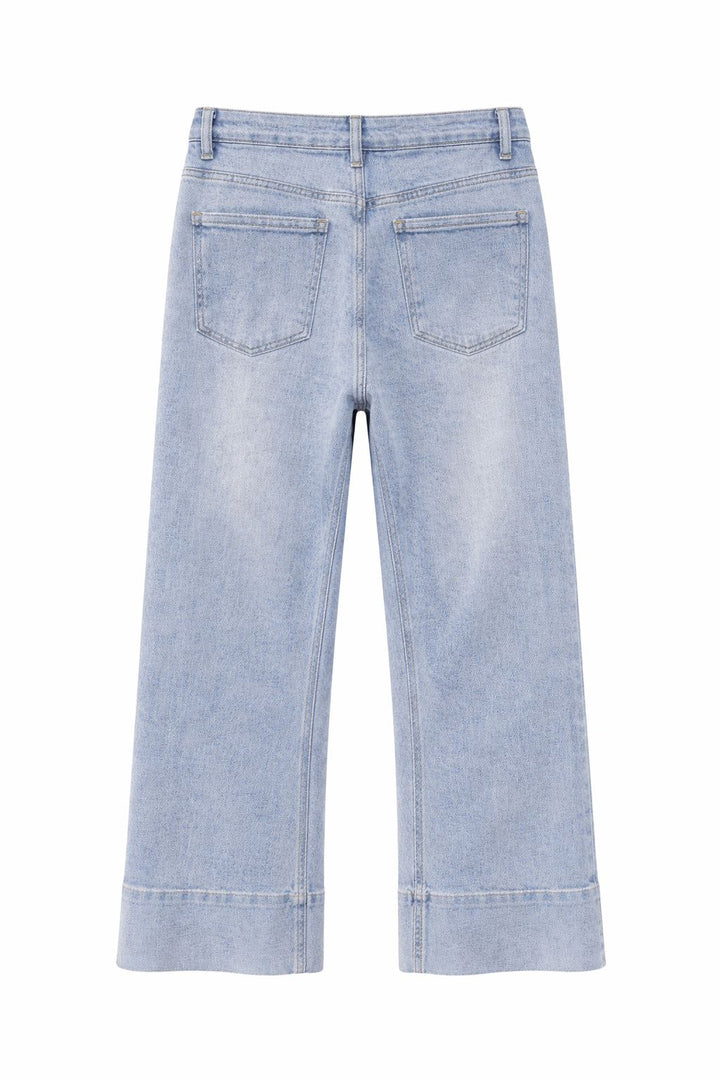 Splash of Color Culotte Jeans Damen