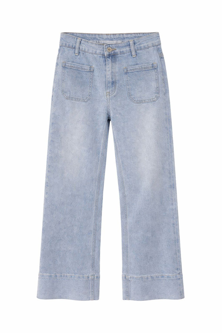 Splash of Color Culotte Jeans Damen