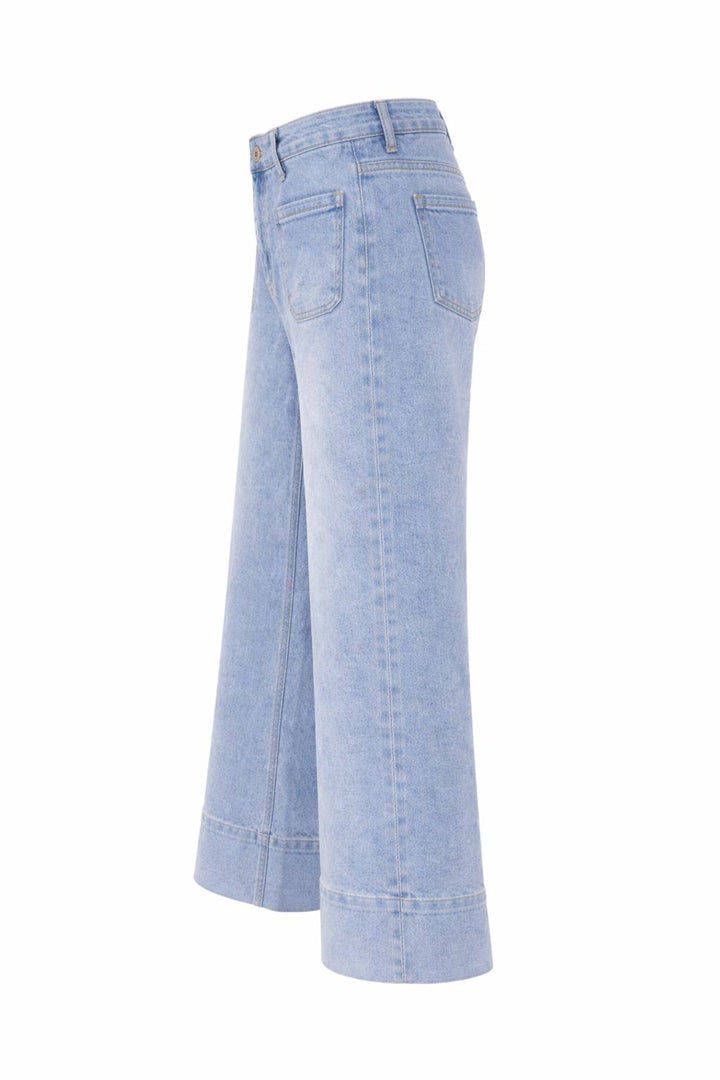 Splash of Color Culotte Jeans Damen