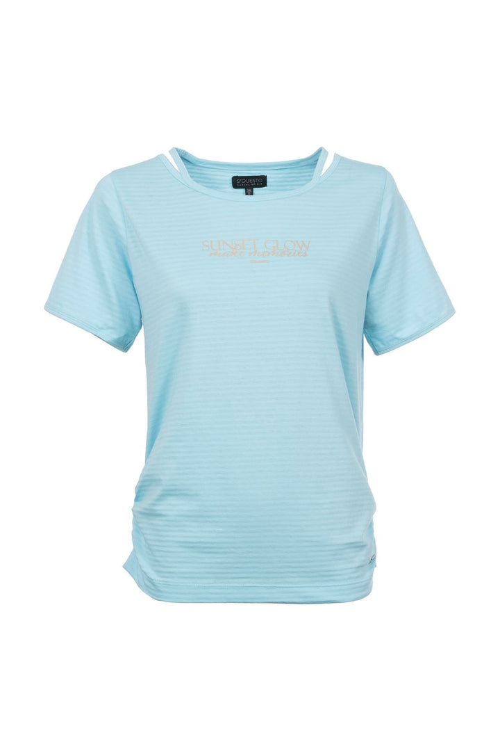 SOQUESTO Damen T-Shirt Streifenoptik
