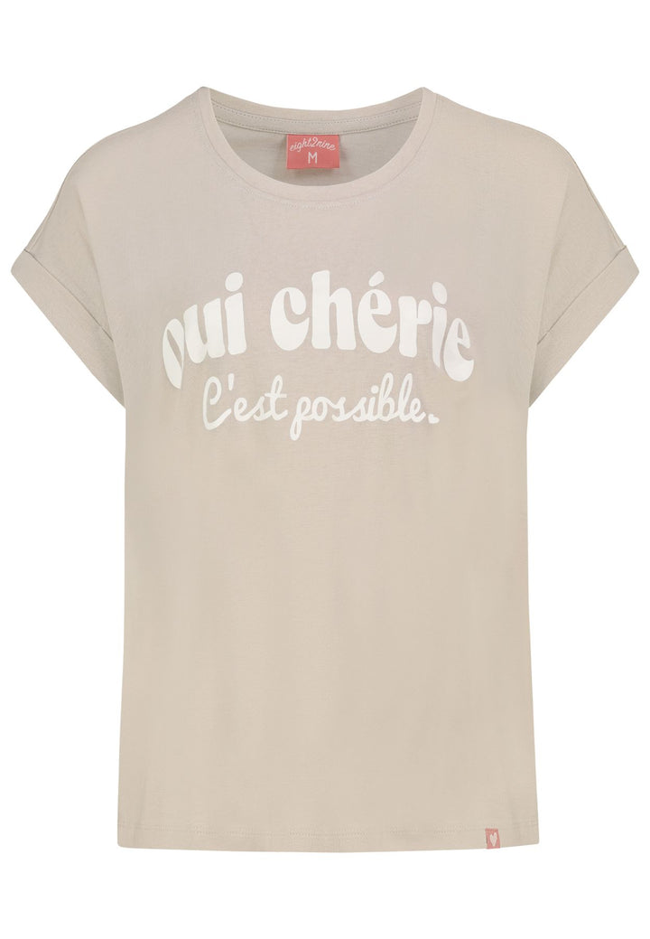 Authentic Style Damen T-Shirt Schriftdruck