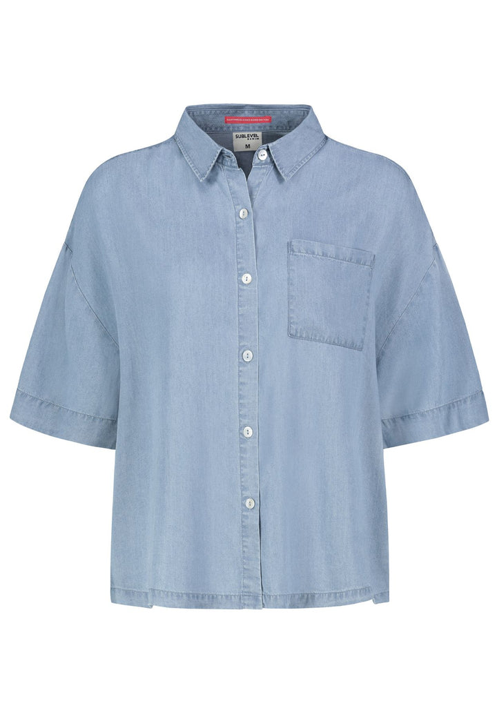 Authentic Style Damenbluse Hemdkragen
