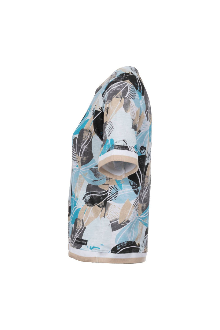 SOQUESTO Damen T-Shirt floraler Print