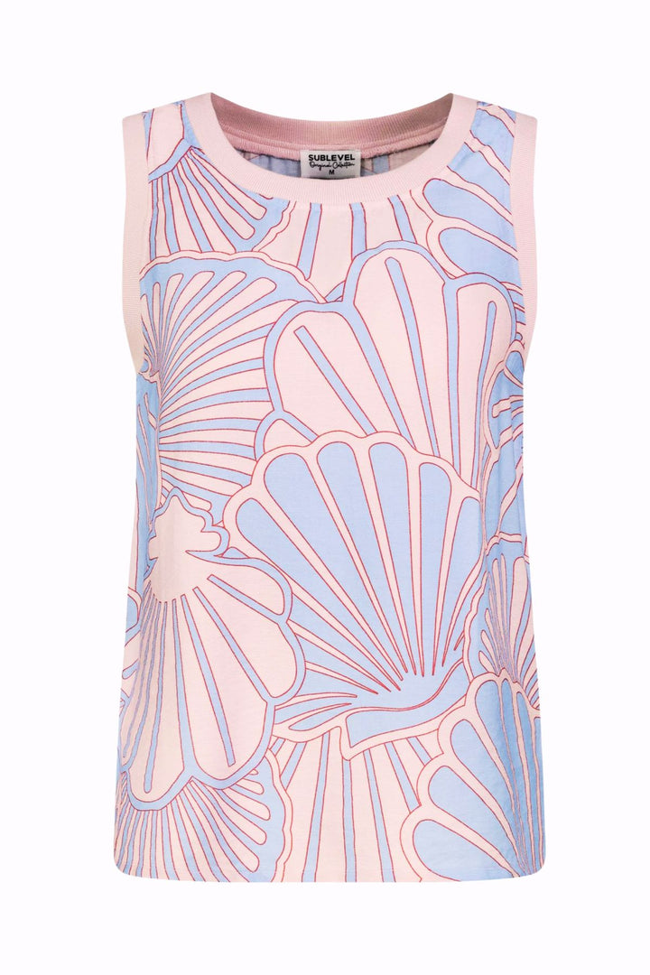 Authentic Style Damen Top Muschelprint