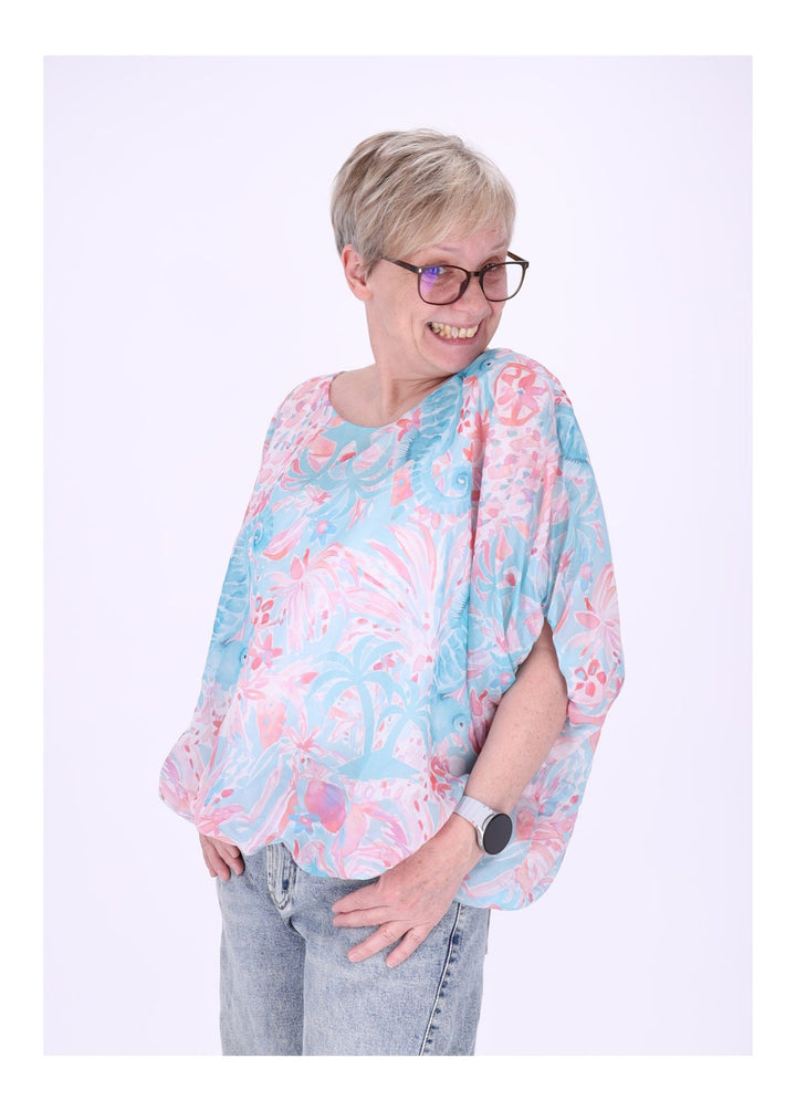 Splash of Color Damen T-Shirt Seepferdchen