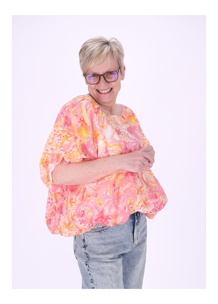 Splash of Color Damen T-Shirt Seepferdchen