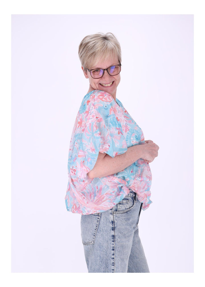 Splash of Color Damen T-Shirt Seepferdchen