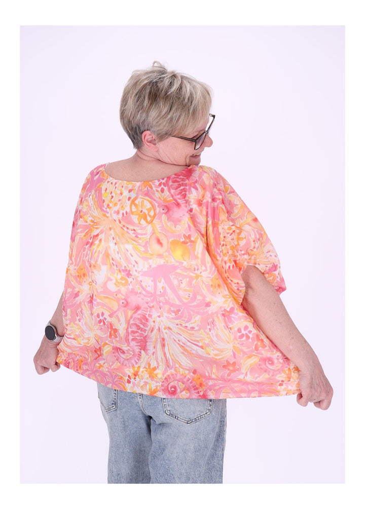 Splash of Color Damen T-Shirt Seepferdchen