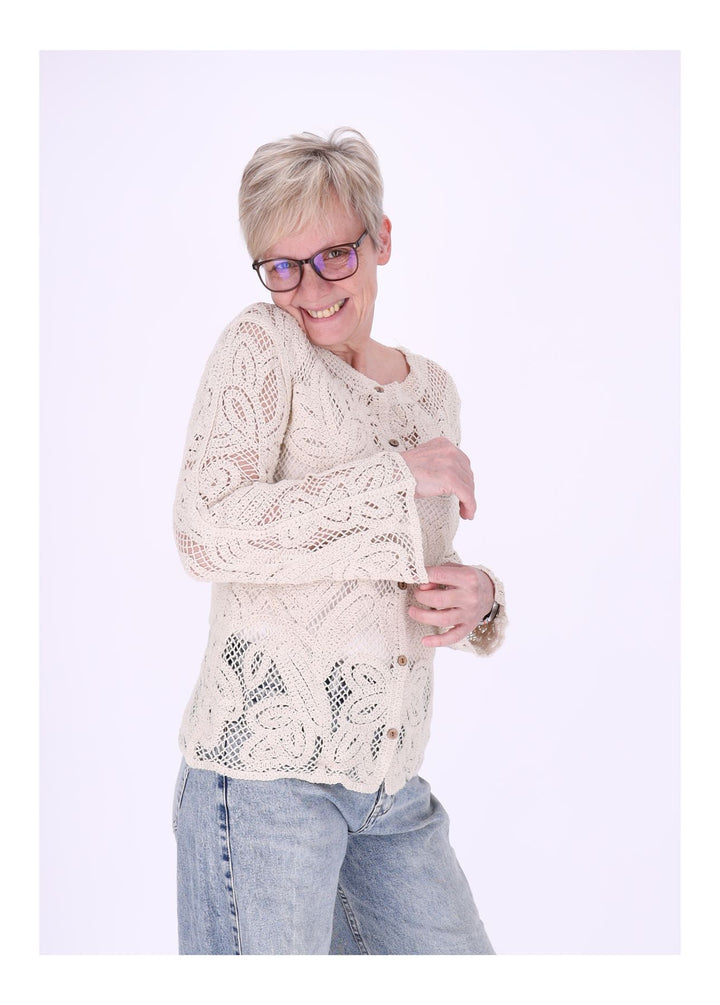 Splash of Color Häkeljacke Damen