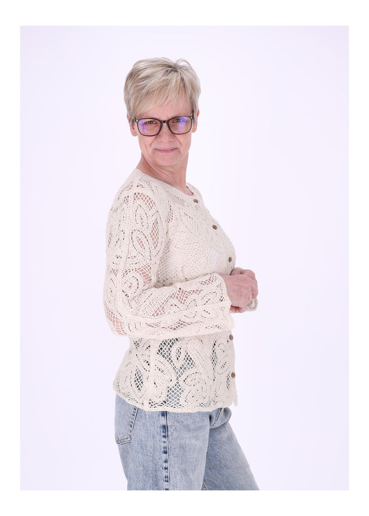 Splash of Color Häkeljacke Damen