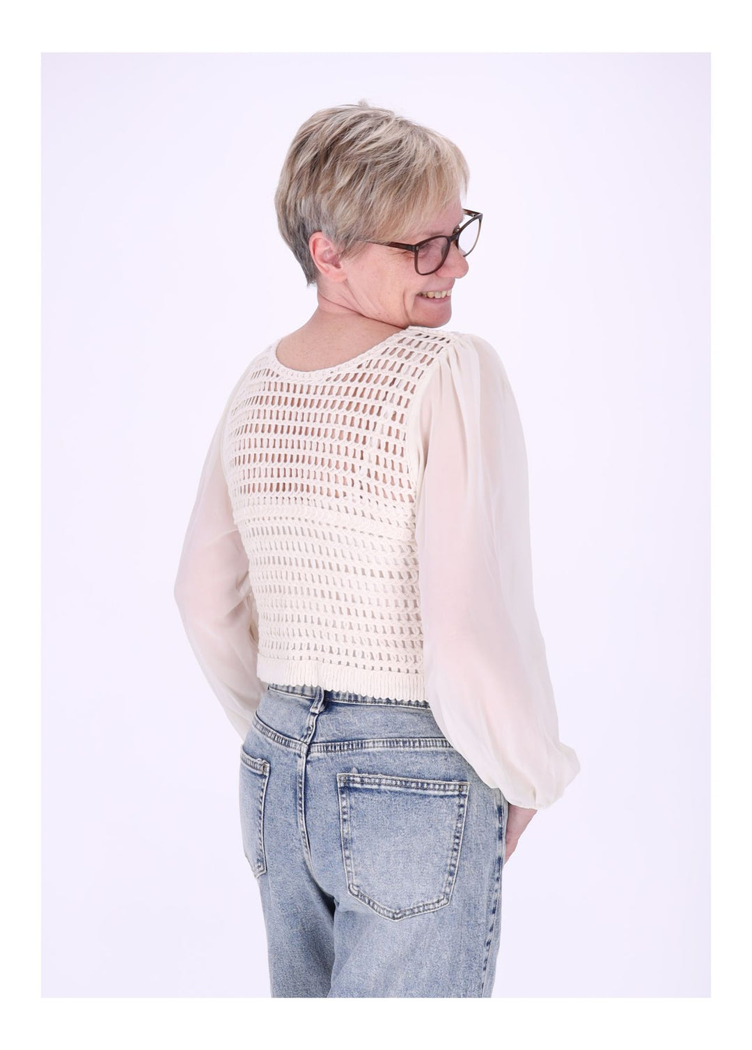 Häkel-Cardigan Damen Splash of Color