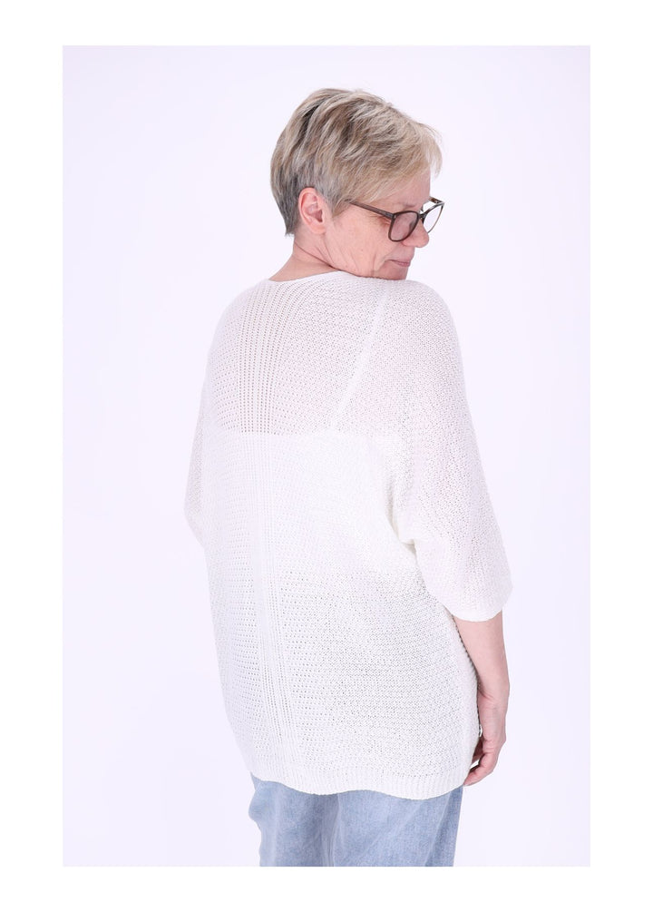 Strickjacke Damen offen 3/4 Arm