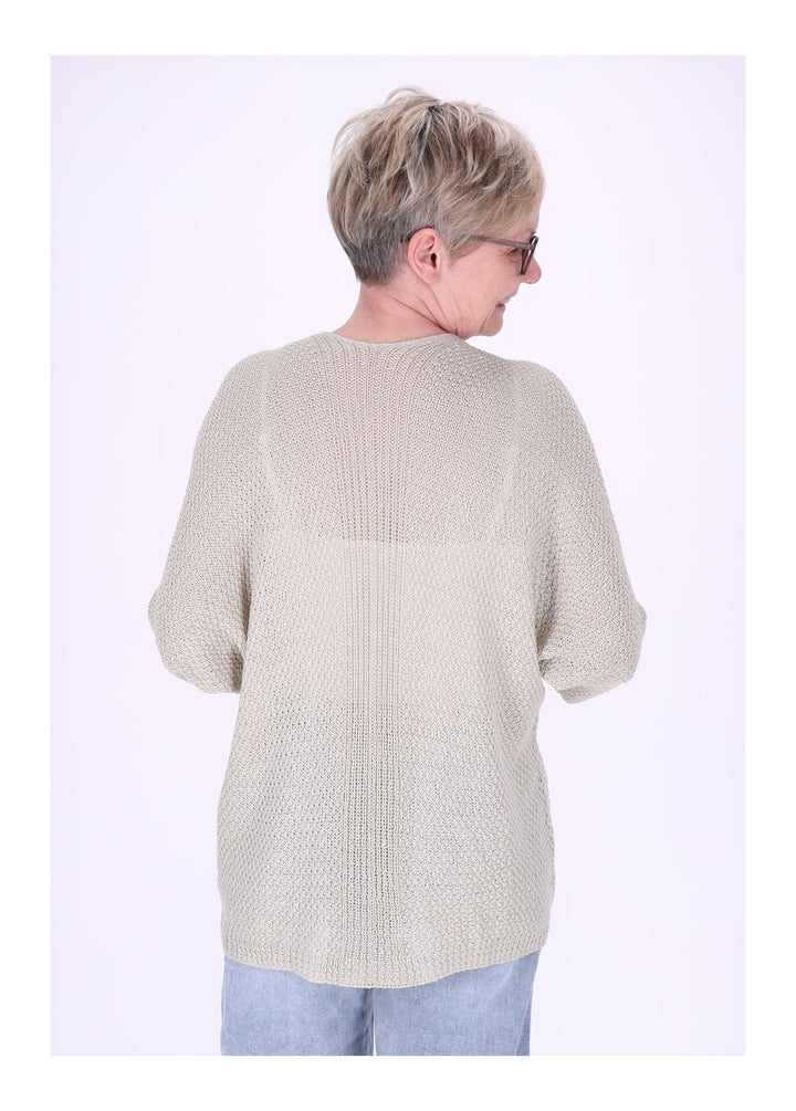Strickjacke Damen offen 3/4 Arm