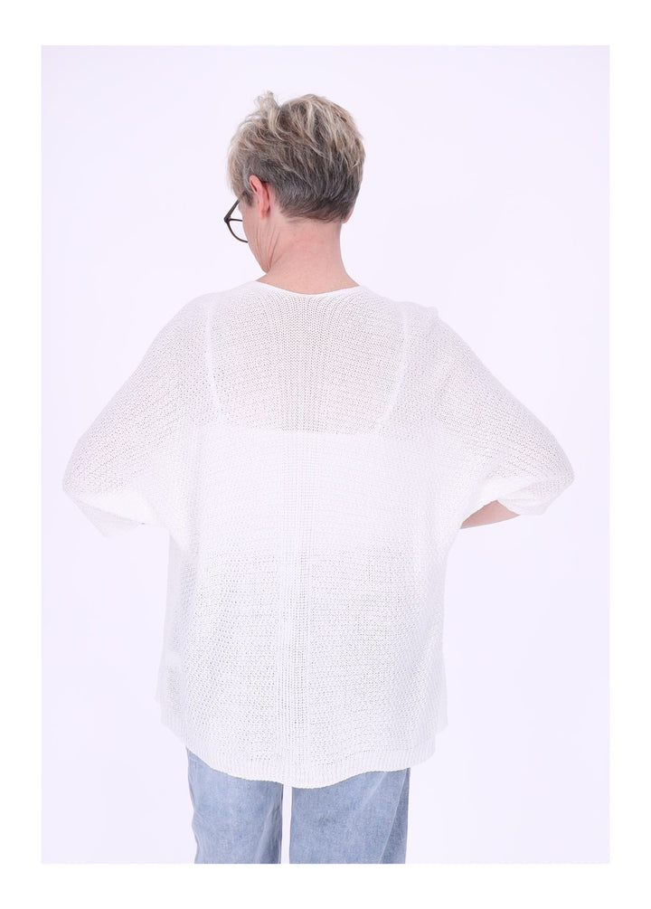 Strickjacke Damen offen 3/4 Arm