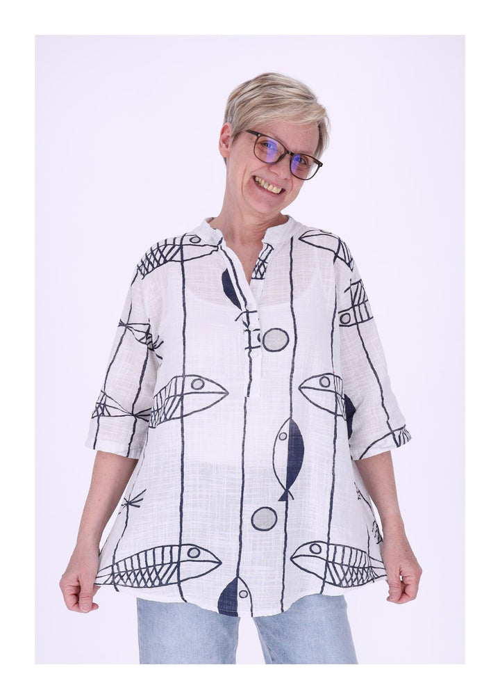 Splash of Color Blusenshirt Damen