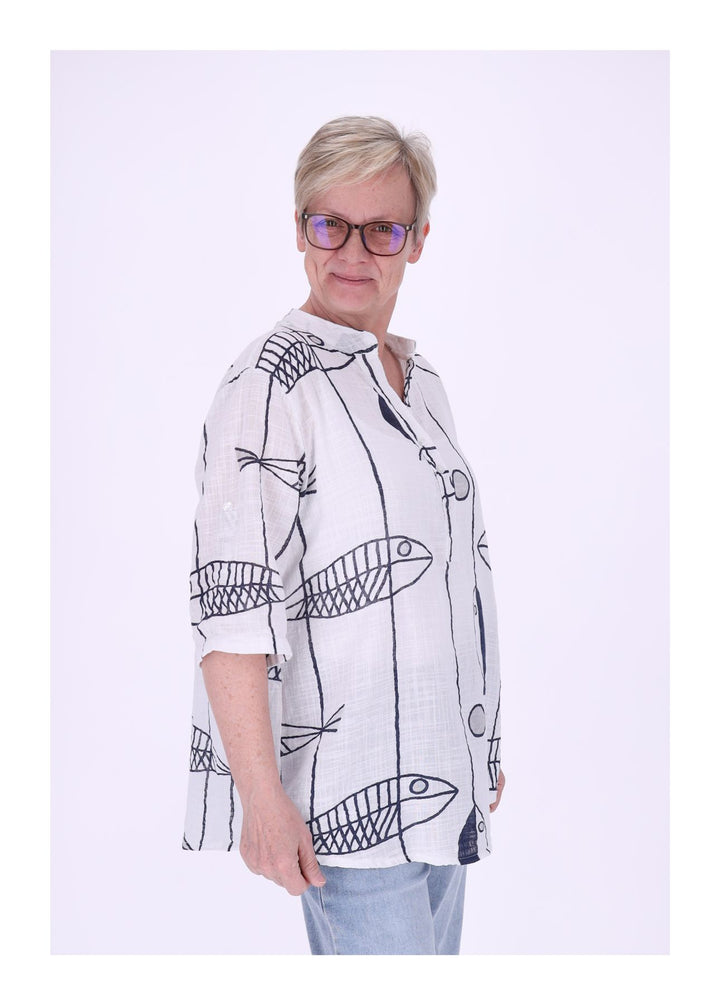 Splash of Color Blusenshirt Damen