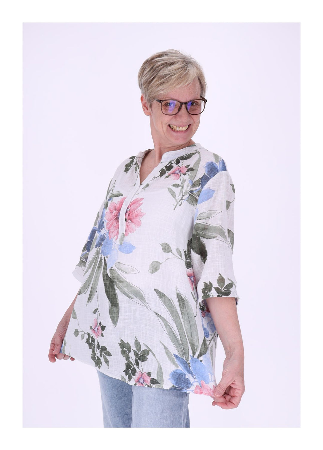 Splash of Color Blusenshirt Damen