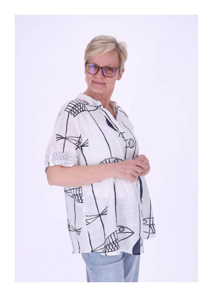 Splash of Color Blusenshirt Damen
