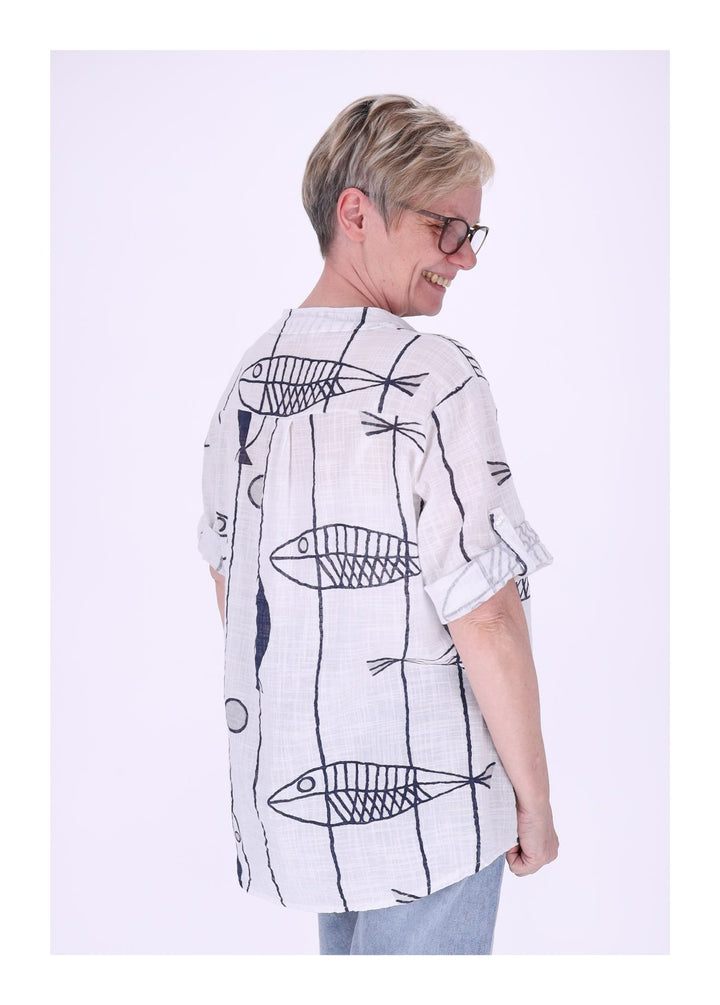 Splash of Color Blusenshirt Damen