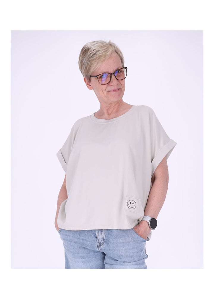 Splash of Color Damen T-Shirt Smiley
