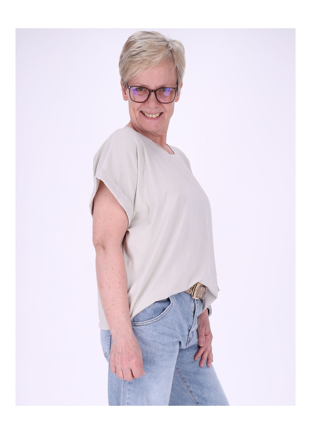 Splash of Color Damen T-Shirt Smiley