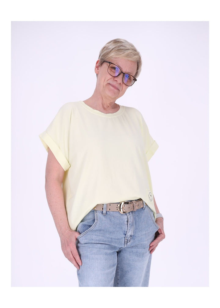 Splash of Color Damen T-Shirt Smiley