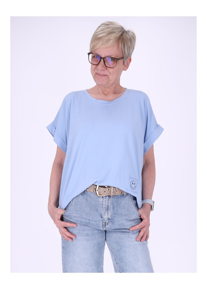 Splash of Color Damen T-Shirt Smiley