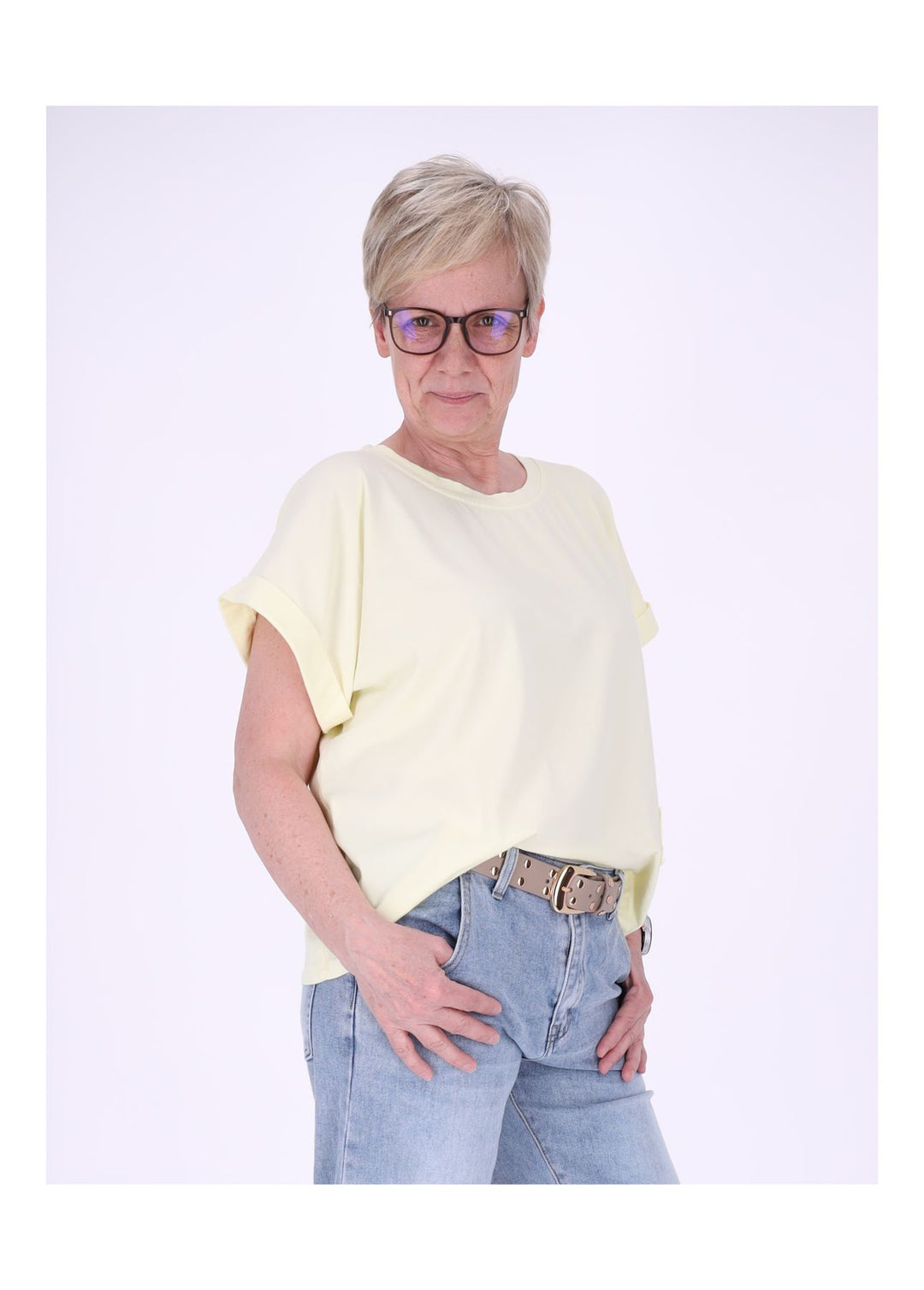 Splash of Color Damen T-Shirt Smiley