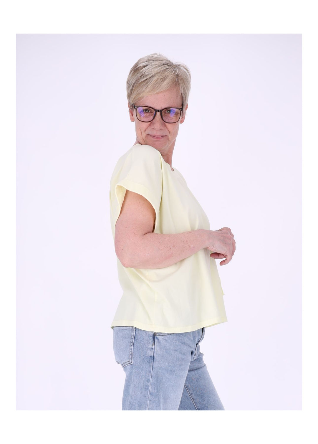 Splash of Color Damen T-Shirt Smiley