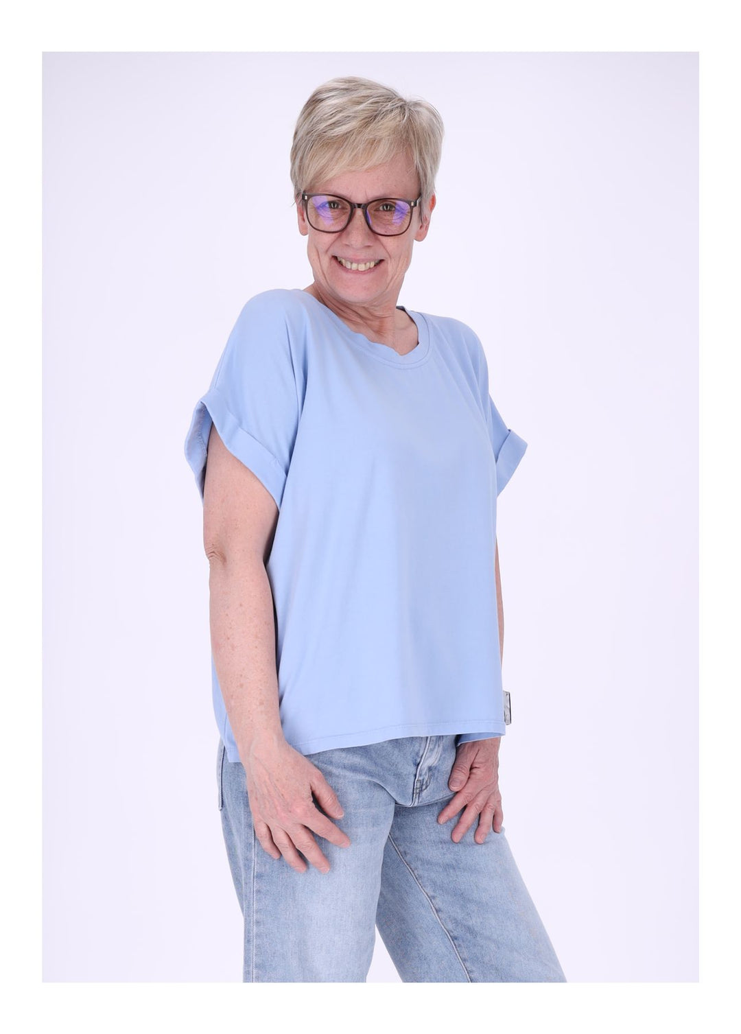 Splash of Color Damen T-Shirt Smiley