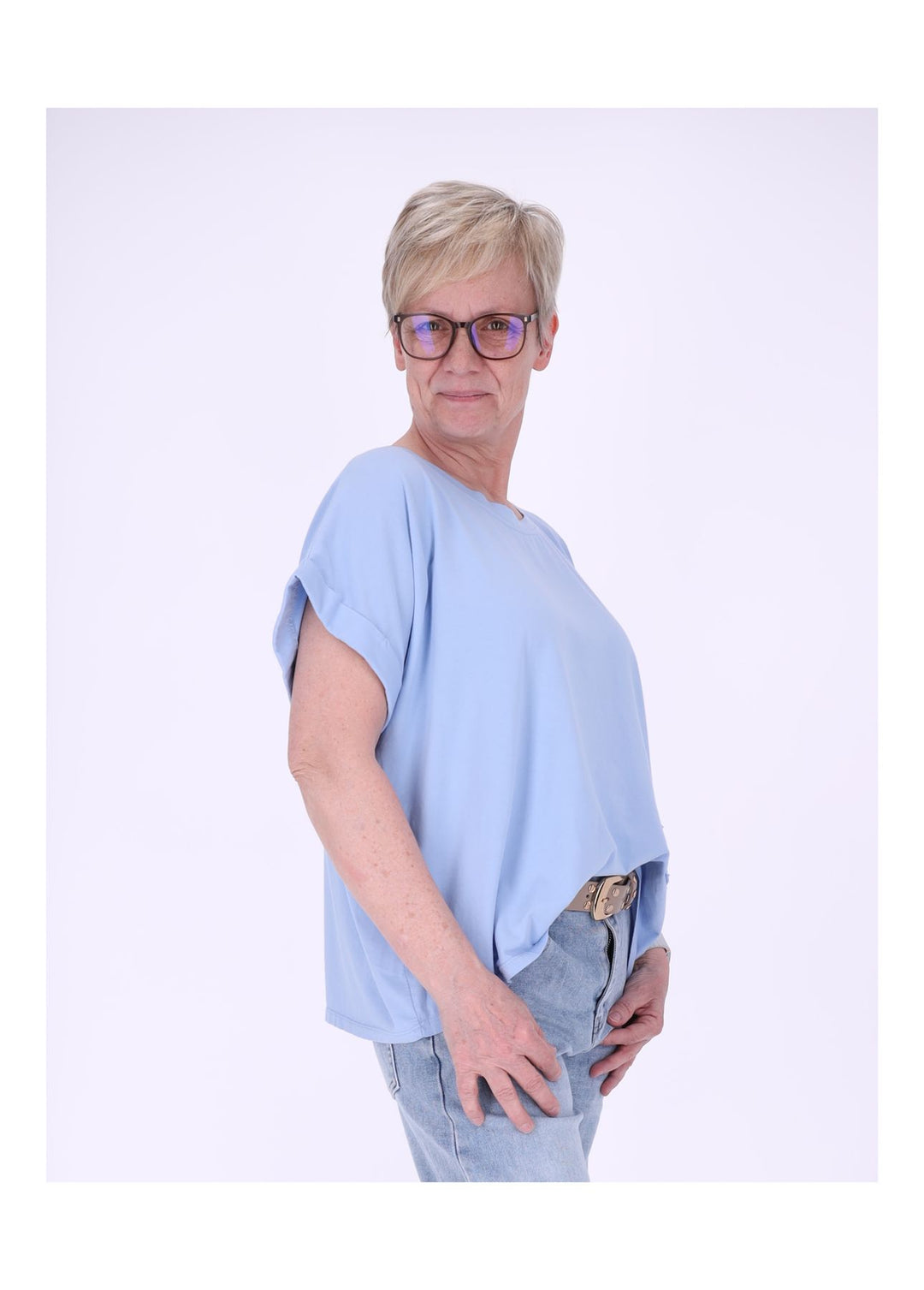 Splash of Color Damen T-Shirt Smiley