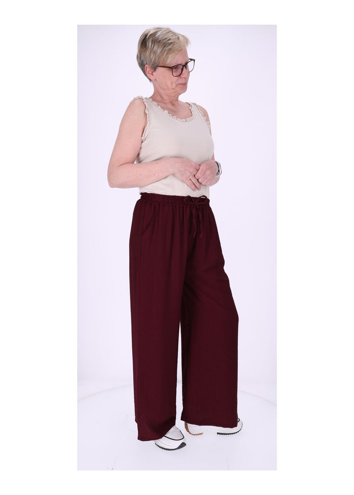 J&H Moda Damenhose Viskose weites Bein