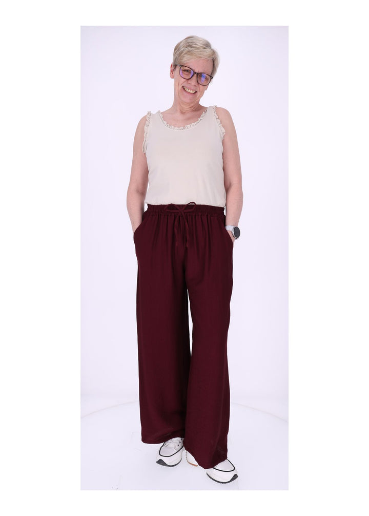 J&H Moda Damenhose Viskose weites Bein