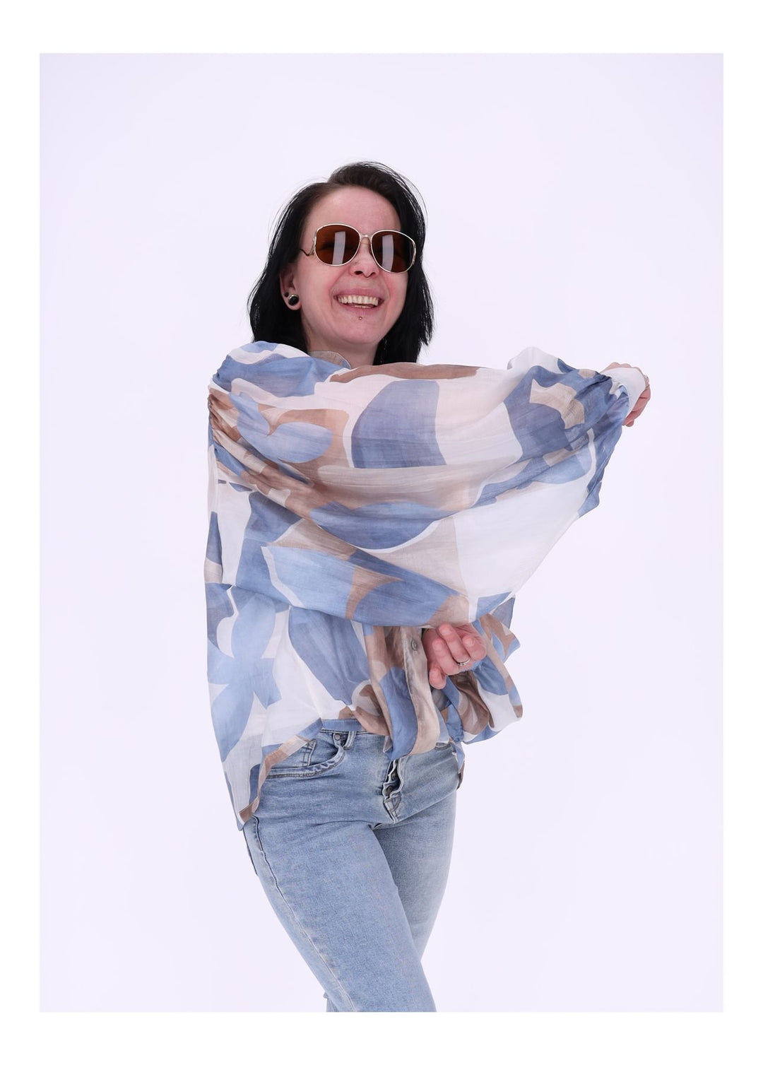 Sierra Damen Bluse Langarm grafisch