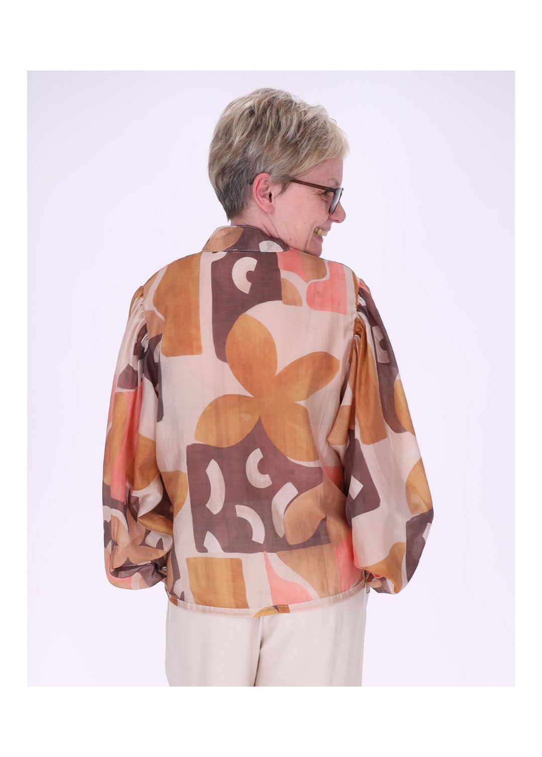 Sierra Damen Bluse Langarm grafisch