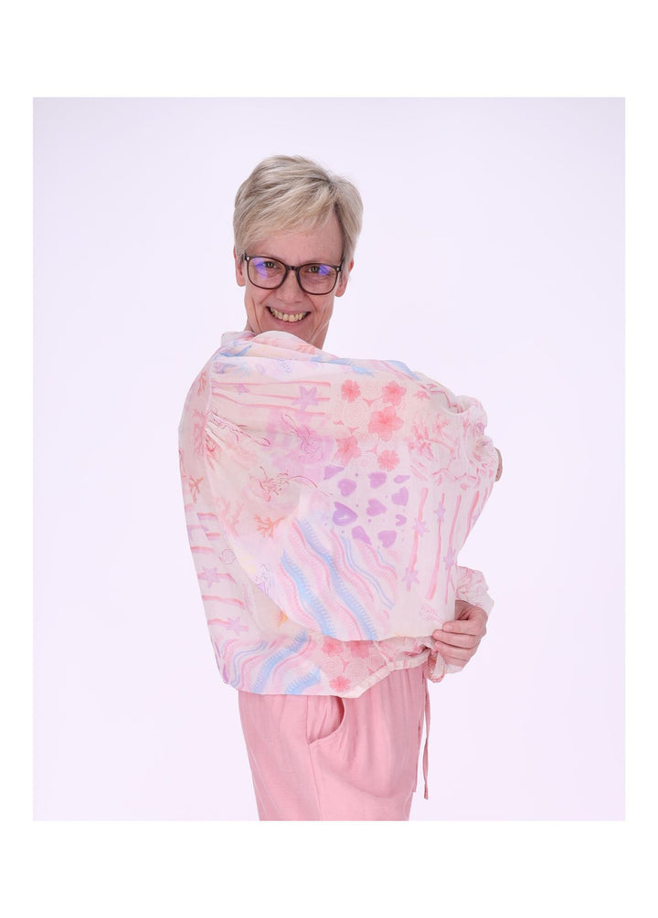 Sierra Damen Bluse Langarm grafisch