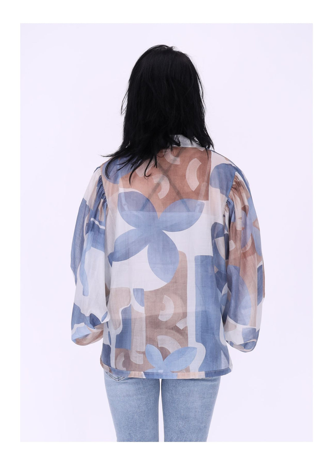 Sierra Damen Bluse Langarm grafisch