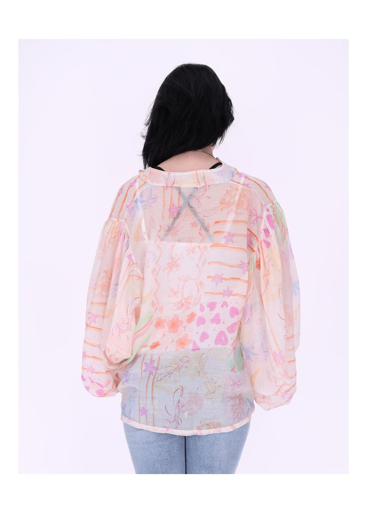 Sierra Damen Bluse Langarm grafisch