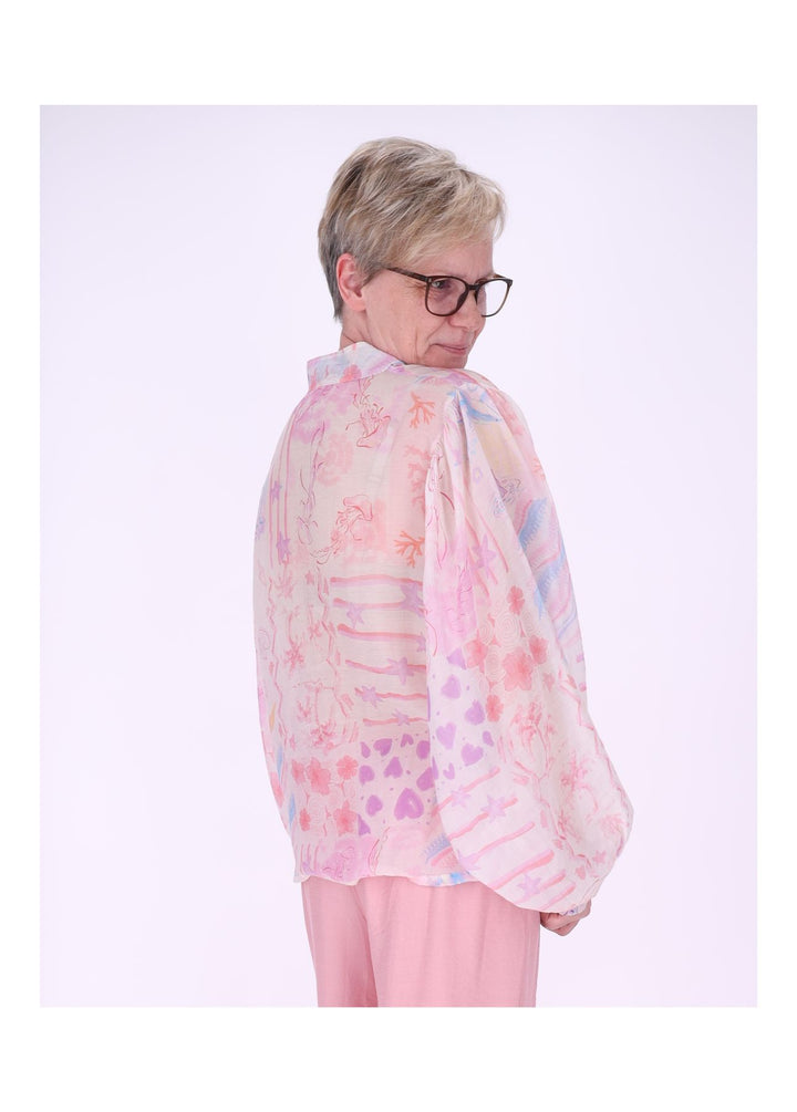 Sierra Damen Bluse Langarm grafisch