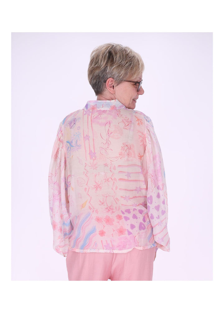 Sierra Damen Bluse Langarm grafisch