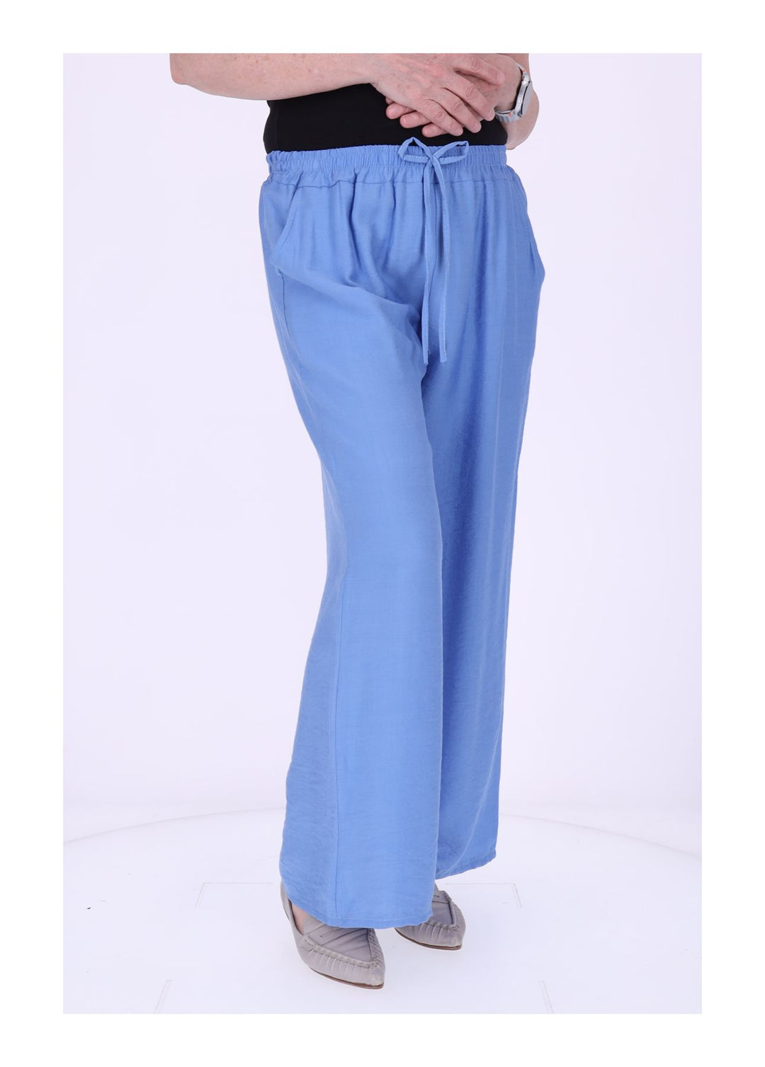 J&H Moda Damenhose Viskose weites Bein