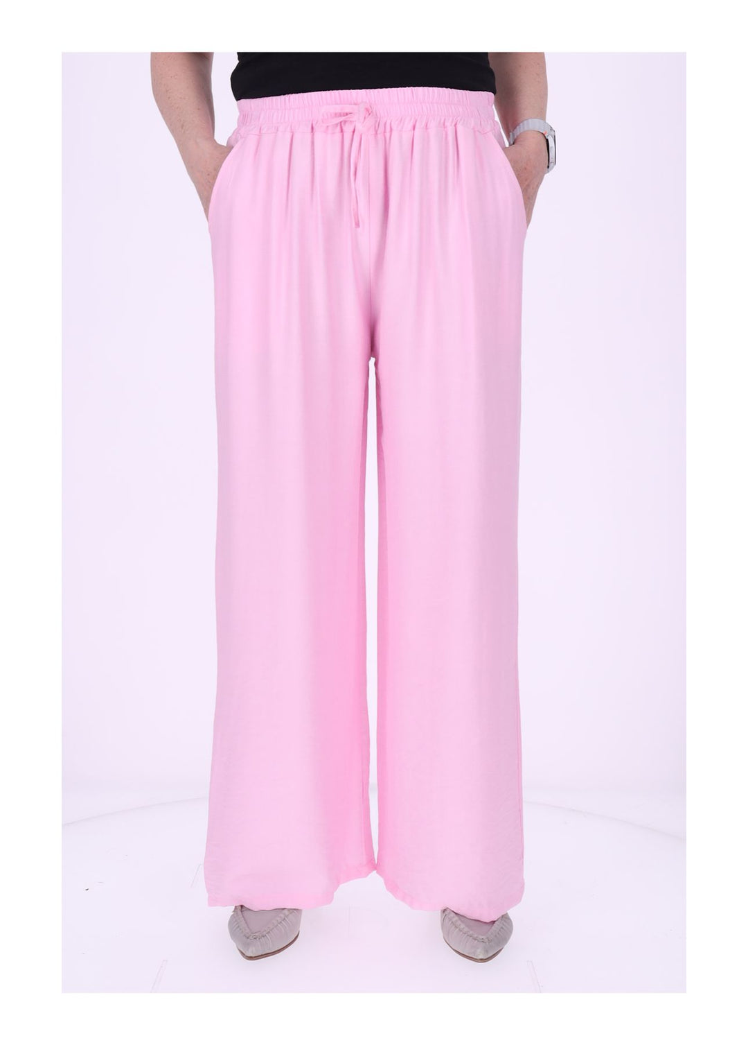 J&H Moda Damenhose Viskose weites Bein