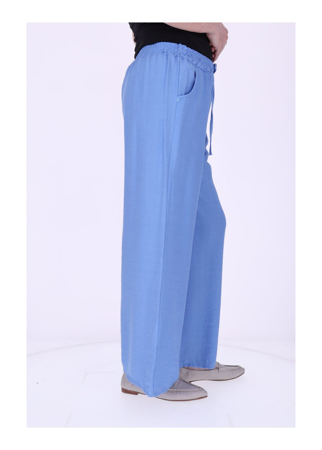 J&H Moda Damenhose Viskose weites Bein