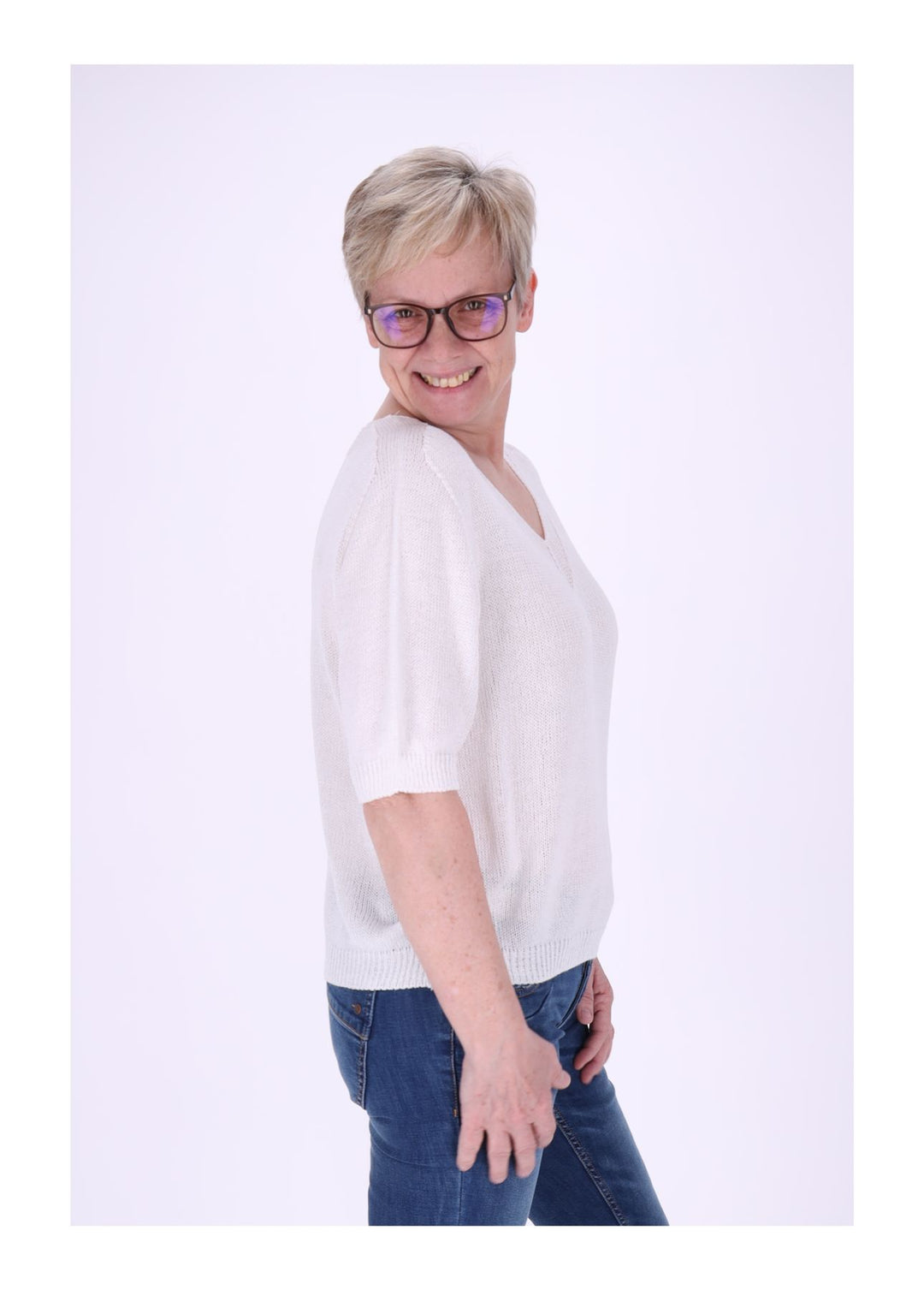 Splash of Color Damen T-Shirt V-Ausschnitt