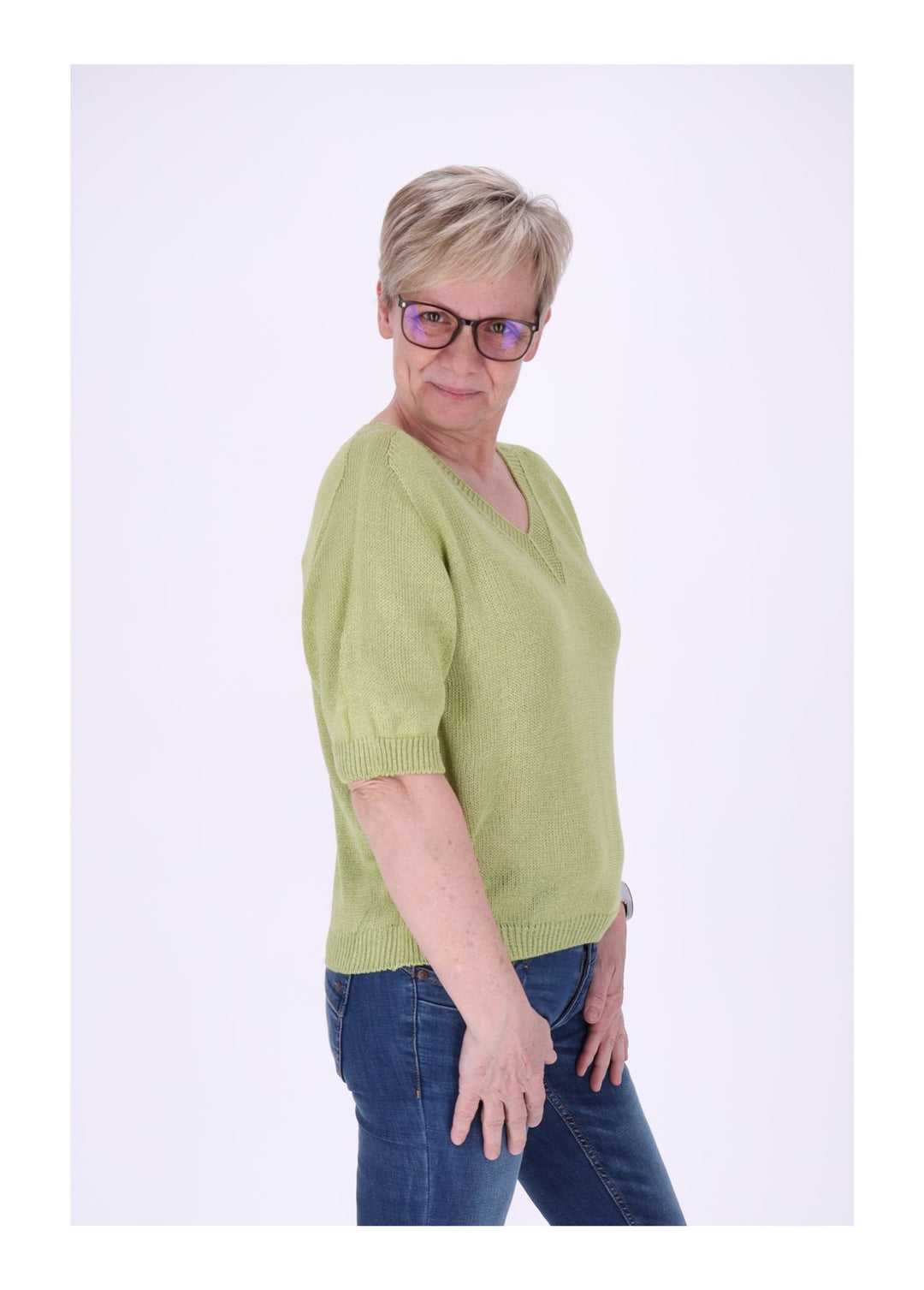 Splash of Color Damen T-Shirt V-Ausschnitt