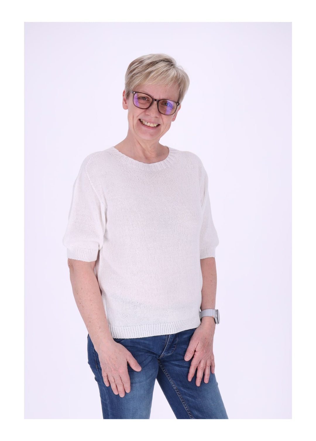 Splash of Color Feinstrick T-Shirt