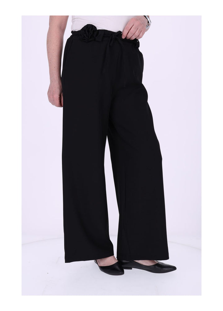 Schlupf-Hose Damen Blumengürtel