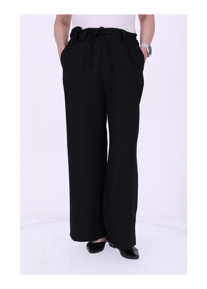 Schlupf-Hose Damen Blumengürtel