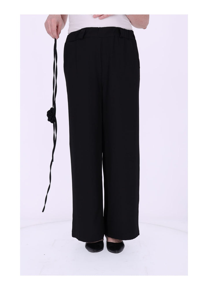 Schlupf-Hose Damen Blumengürtel